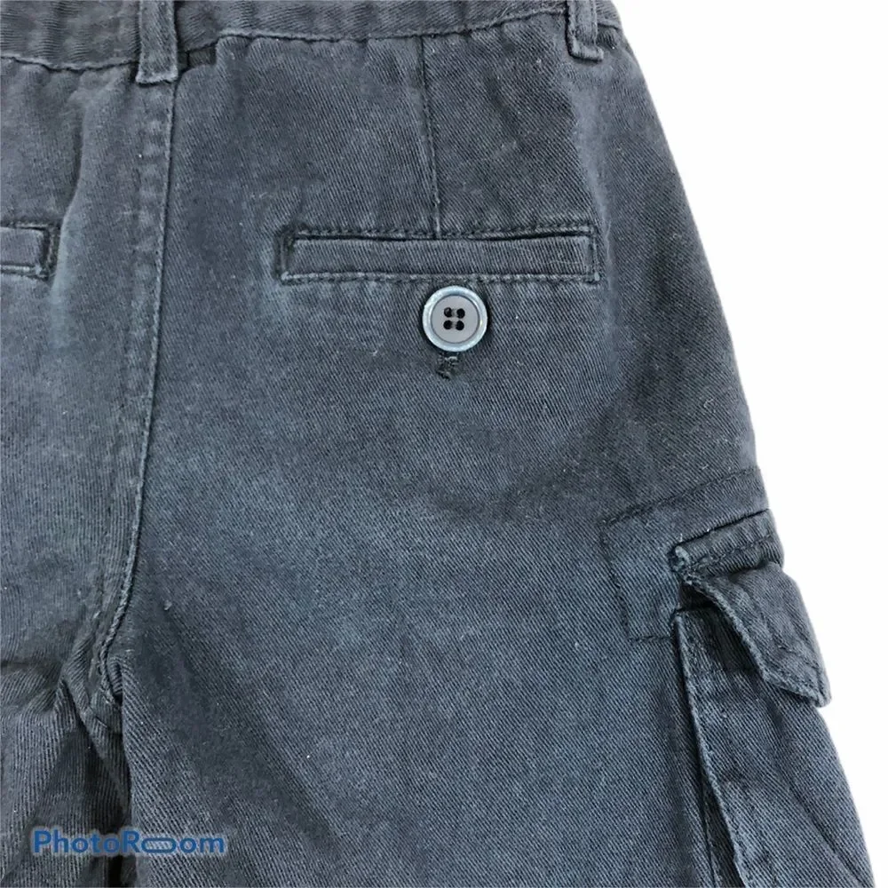 Boys Brand New Camp & Campus Blue Cargo‎ Shorts 4